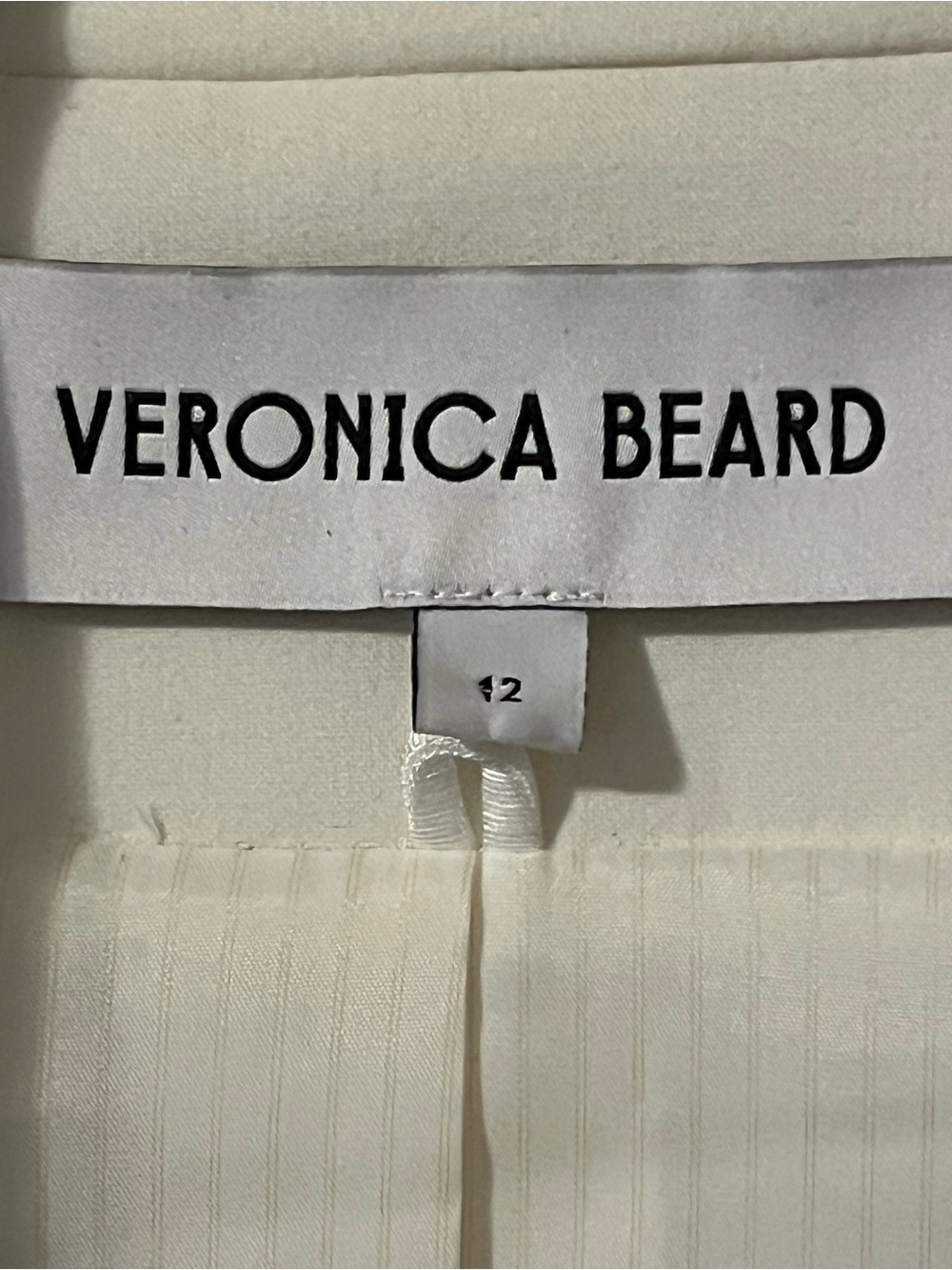 Veronica Beard Ivory Blazer Size 12